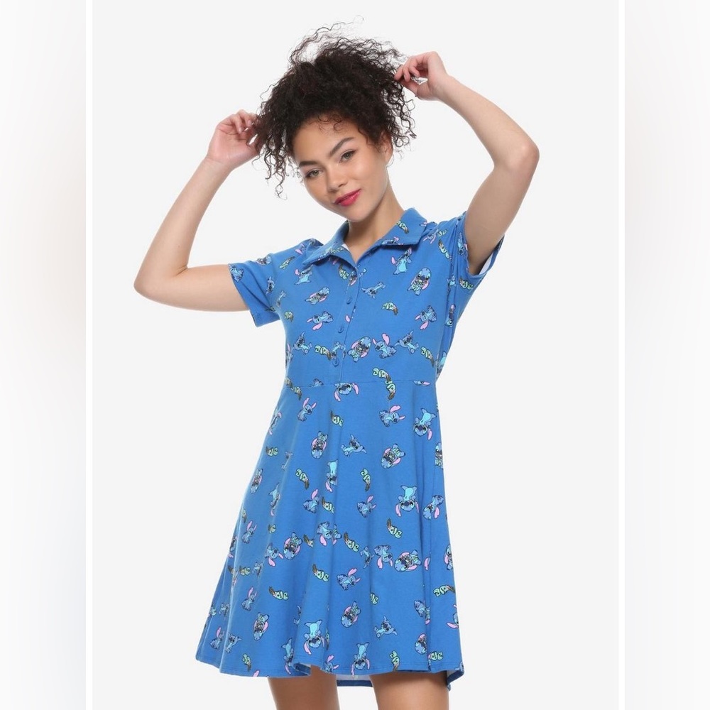 DISNEY LILO & STITCH Scrump COLLARED DRESS! - Picture 1 of 4